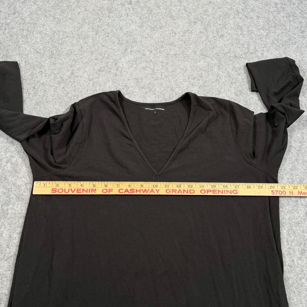 Universal Standard‎ Black Iconic Geneva Asymmetrical Dress Women's Size Small - Picture 5 of 9